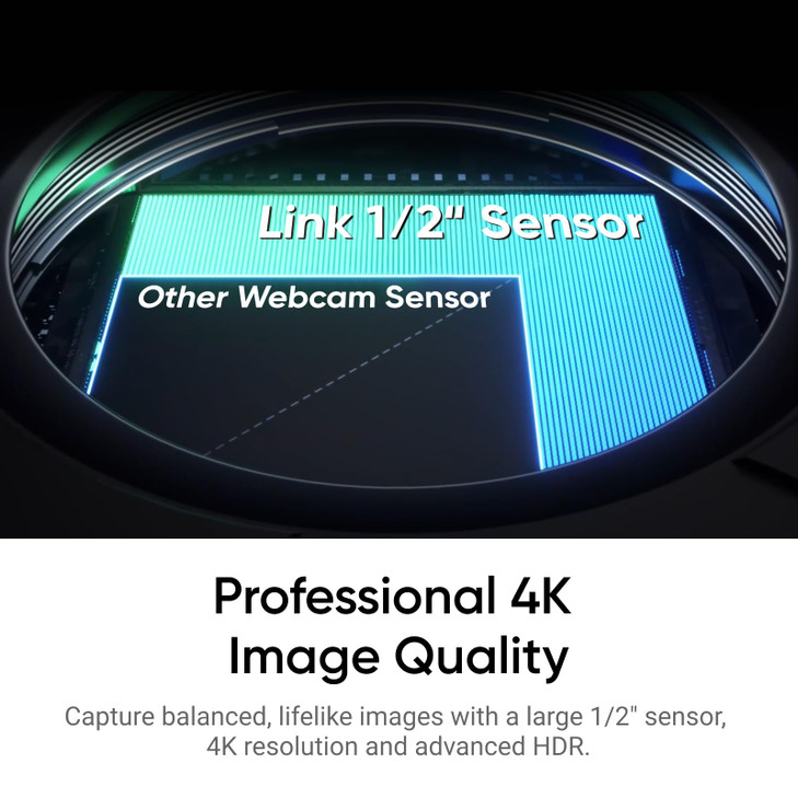 Insta360 Link 2 PTZ 4K Webcam for PCMac 12 Sensor AI Tracking HDR AI NoiseCanceling Mic Gesture Control for Streaming Vi