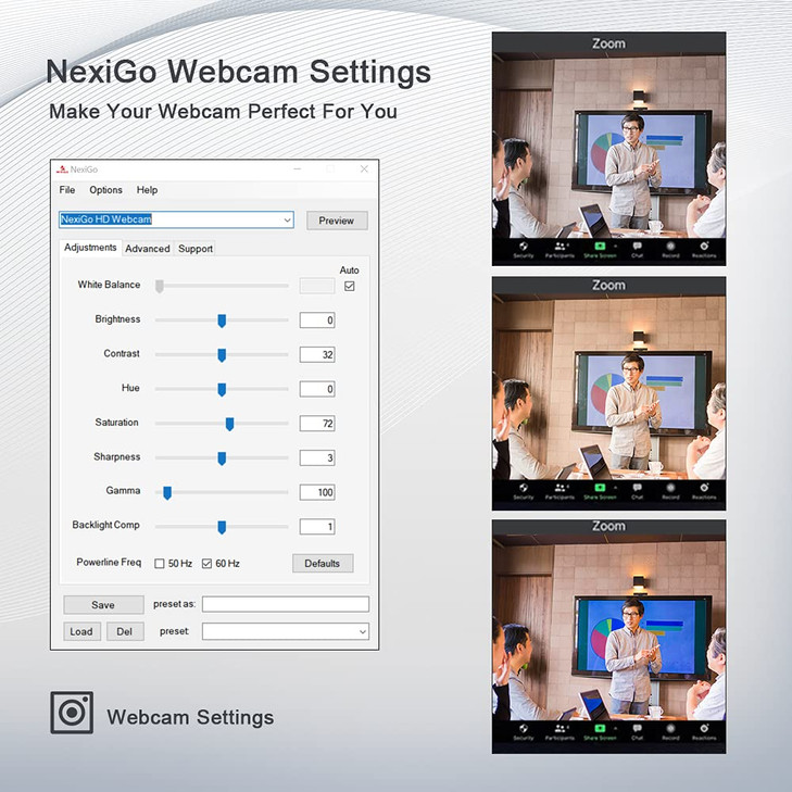 NexiGo N930AF Webcam with Microphone for Desktop Autofocus Webcam for Laptop Computer Camera 1080p HD USB Web Camera Com