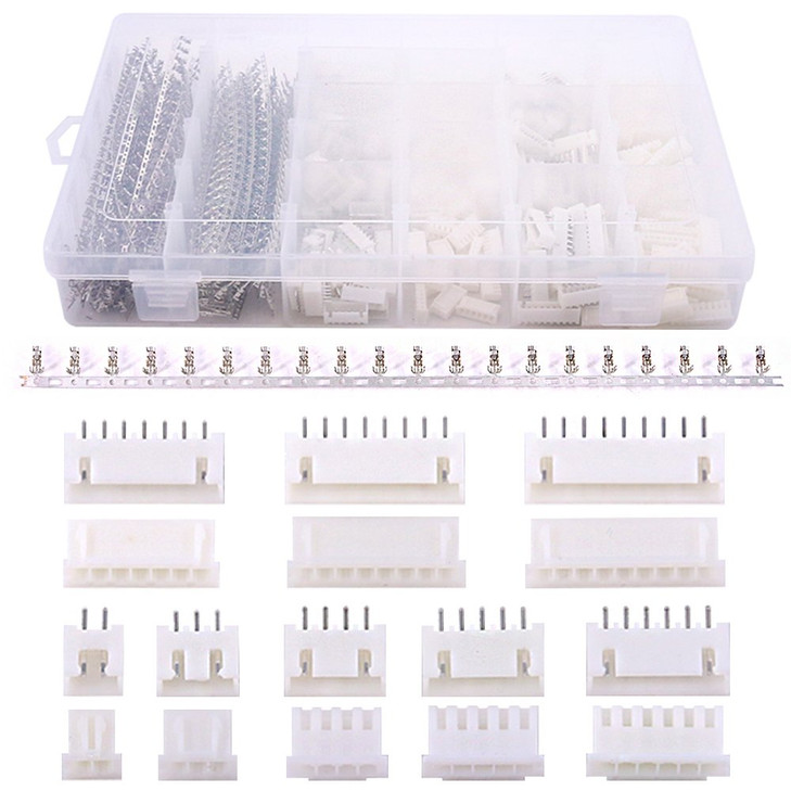 Glarks 1180 Pieces 254mm 23456789 Pin Housing Adapter Cable Connector Socket Male and Female with 254mm Female Pin Heade