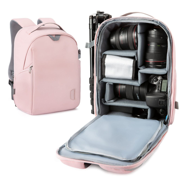 BAGSMART Camera Bag Camera Backpack DSLR SLR Camera Case Fits 133 Inch Laptop Waterproof Photography Backpacks with Rain