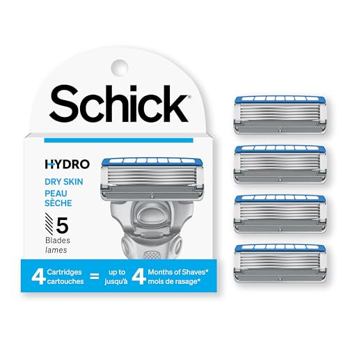 Schick Hydro 5 Sense Hydrate Razor Refills for Men, 4 Count (Pack of 1) online at globaldelivered