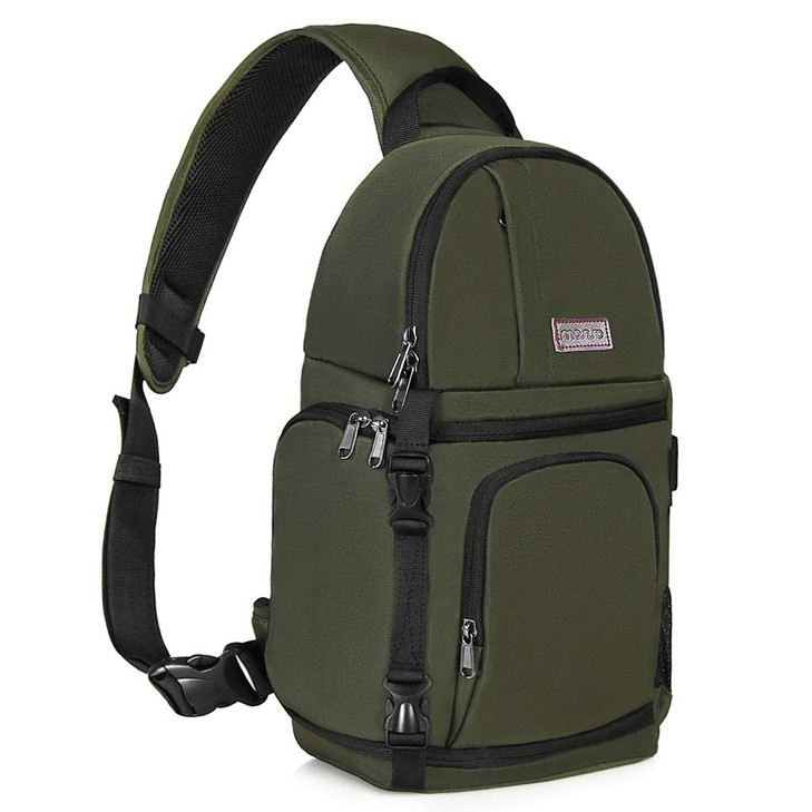 MOSISO Camera Sling Bag DSLRSLRMirrorless Camera Backpack Case Shockproof Photography Backpack with Tripod Holder Remova