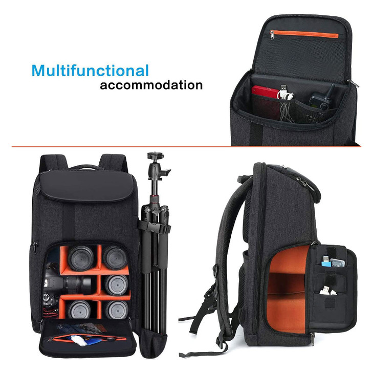MOSISO Camera Backpack DSLRSLRMirrorless Large MenWomen Photography Camera Bag Case with 173 inch Laptop CompartmentTrip