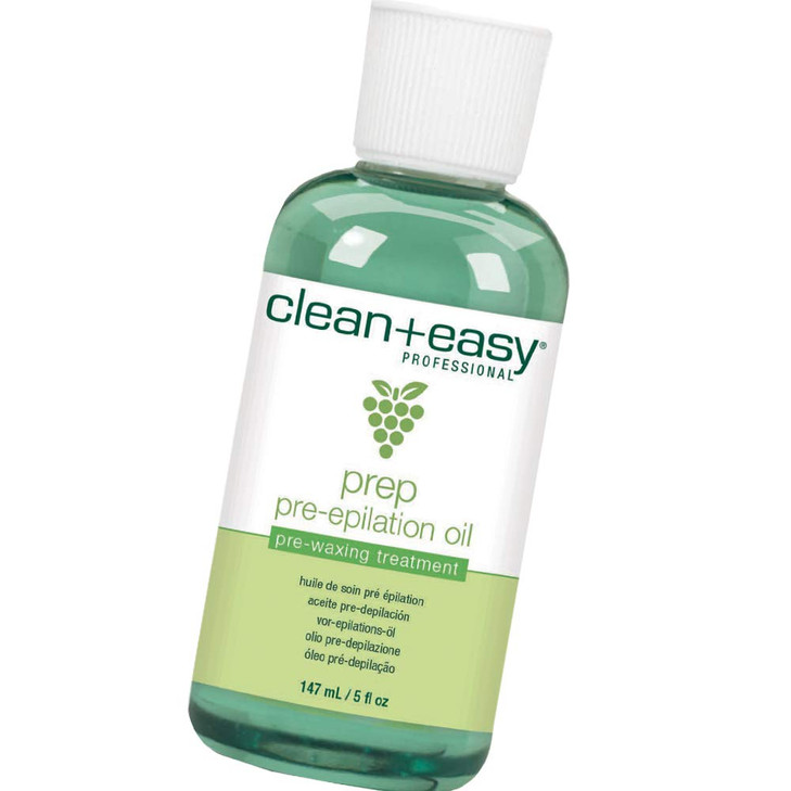 Clean + Easy Pre Wax Oil - Prepares the Skin for Hard Wax Application - Pre Waxing Treatment with Soybean and Grapeseed Oil, 5 Oz online at globaldelivered