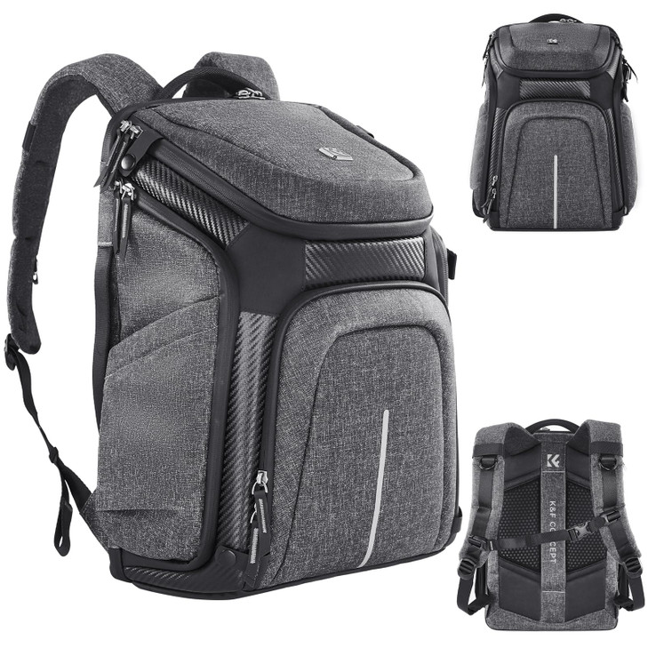 KF CONCEPT DSLRSLR Photography Waterproof Camera Bag with 156 inch Laptop Compartment Tripod Holder Raincover Camera Bac