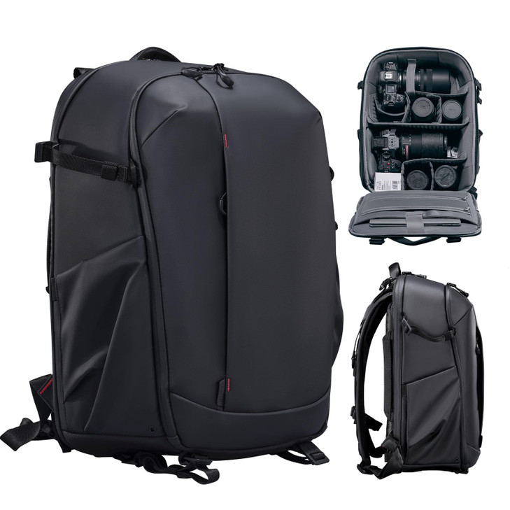 ULANZI Camera Backpack Professional Bag WaterResistant Photography Camera Case Anti Theft Travel for Photographers DSLR