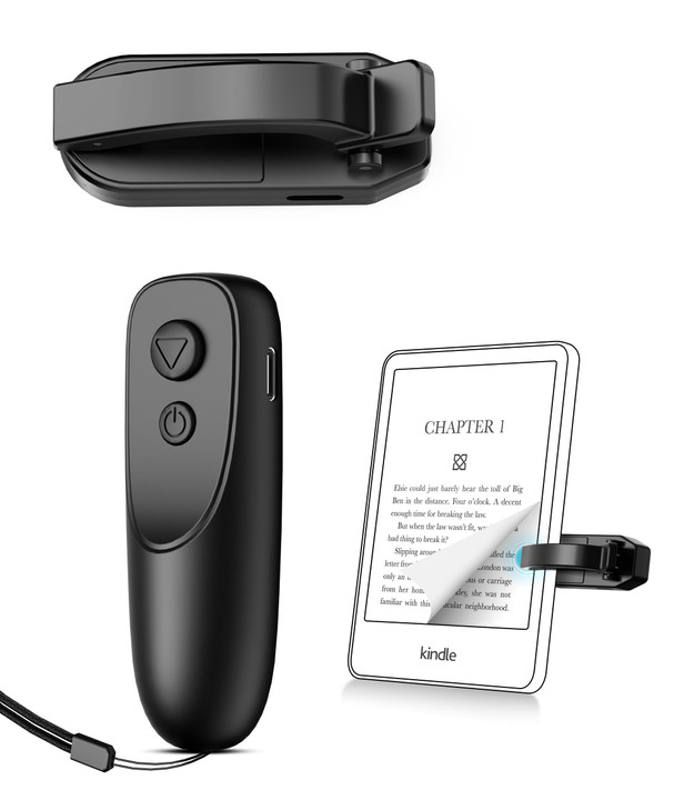 Fuloview Remote Control Page Turner for Kindle Paperwhite Kobo eReaders Page Turner Clicker with Wireless Remote Compati