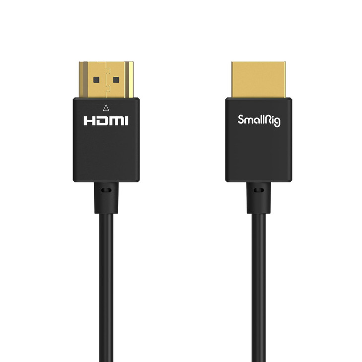 SmallRig Upgraded Ultra Thin HDMI Cable 55cm18Ft A to A 4K Hyper Super Flexible Slim Cord High Speed Supports 3D 4K60Hz