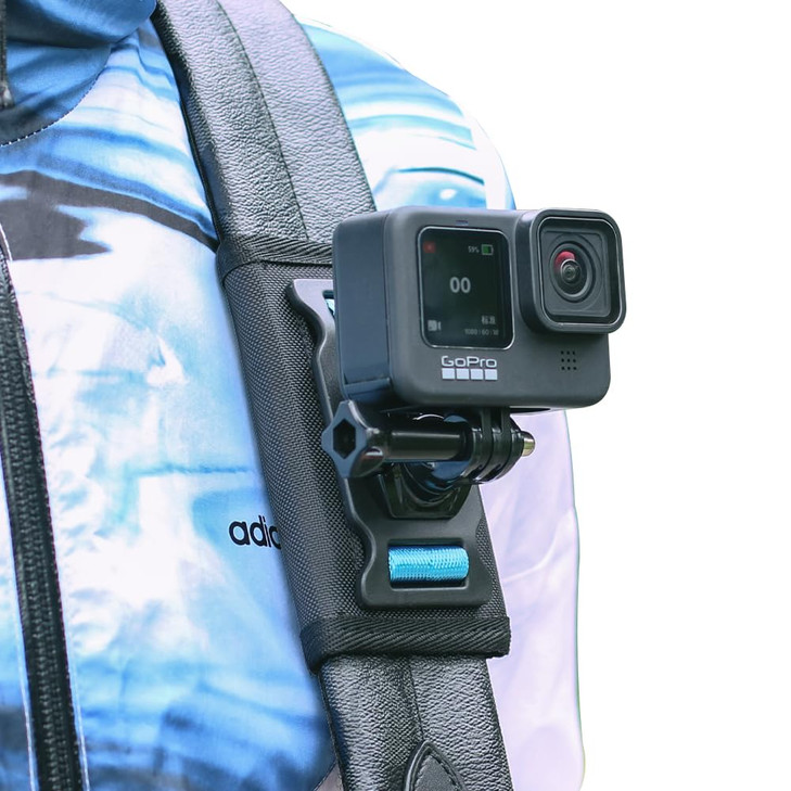 SUREWO Backpack Shoulder Strap Mount with Adjustable Shoulder Pad Compatible with GoPro Hero 13121110987654DJI Osmo Acti