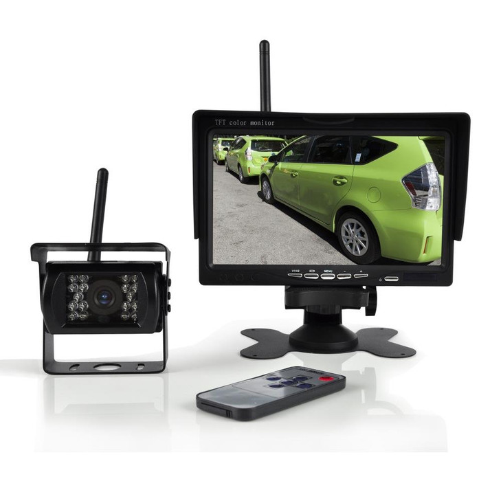 Pyle PLCMTR76WIR Wireless Backup Camera Monitor Video System 7 Display