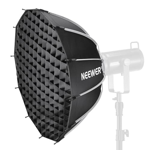 NEEWER 85 cm Bowens Mount Parabolic Softbox Dodecagon Quick Release Soft Box with DiffusersGridBag for Video Light Strob
