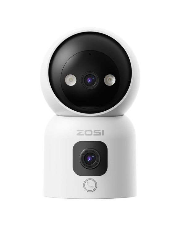 ZOSI DualLens Indoor Security Camera C528D Plugin 360 View PanTilt Smart Home Camera GestureOneTouch Calling Human Motio