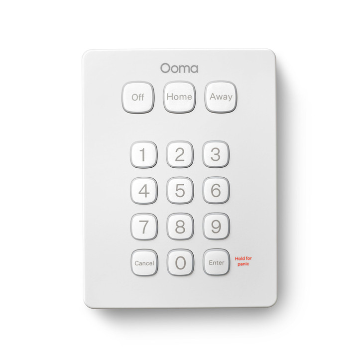 Ooma Keypad Works with Ooma Smart Home Security No Contracts and Free selfMonitor Plan Optional Professional Monitoring