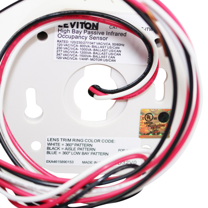 Leviton Surface Mount High Bay Occupancy Sensor MountFlush OSFHSITW White