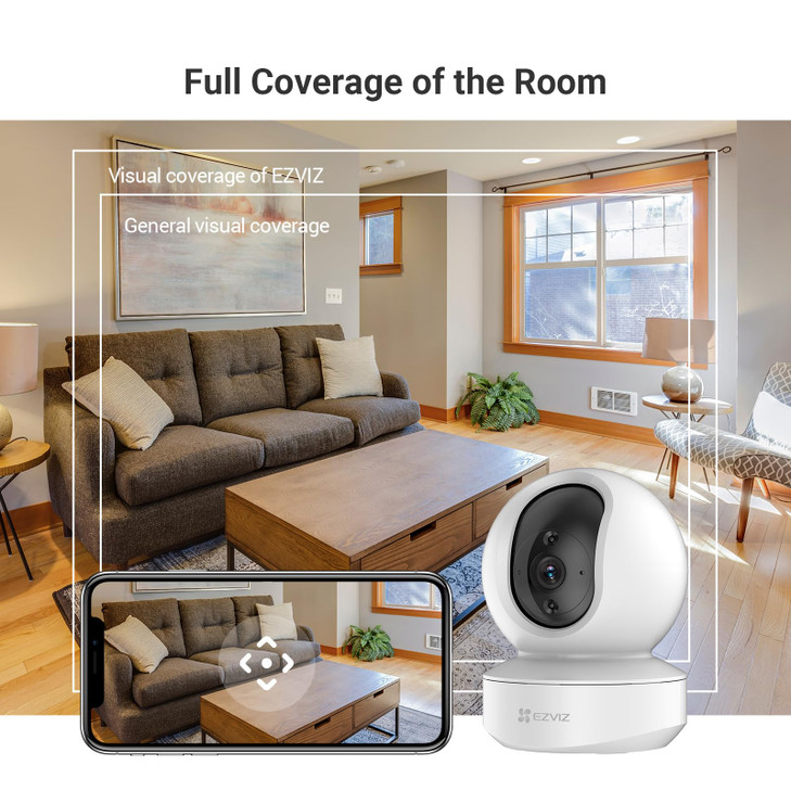 EZVIZ C6N 3MP Indoor WiFi Pan Tilt Camera Motion Detection with H265 Video Technology Smart Tracking Smart Night Vision