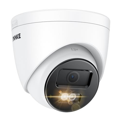 ANNKE 4K PoE Security Camera Outdoor Turret Surveillance Wired Cameras for Home Security AI HumanVehicle Detection Smart
