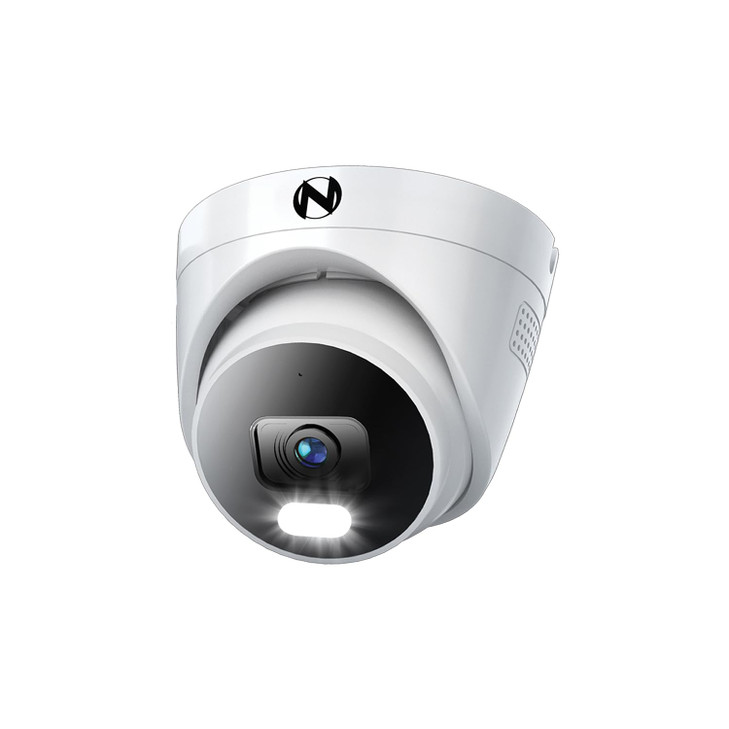 Night Owl Add On Wired IP 4K HD IndoorOutdoor Deterrence Dome Camera with 2Way Audio 1Pack Camera Cable Not Included Req