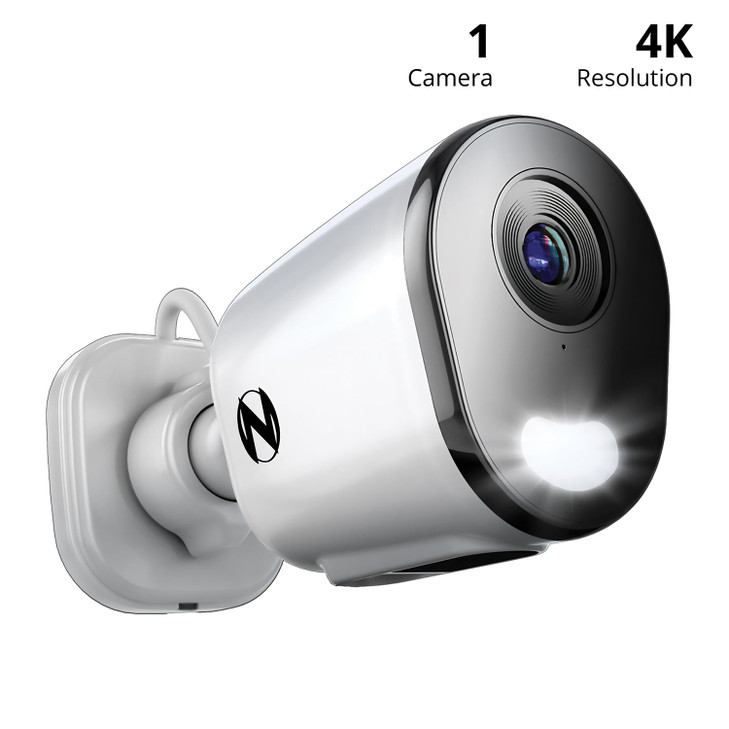 Night Owl Plugin AC Powered WiFi 4K HD IndoorOutdoor Deterrence Camera with 2Way Audio 1 Camera