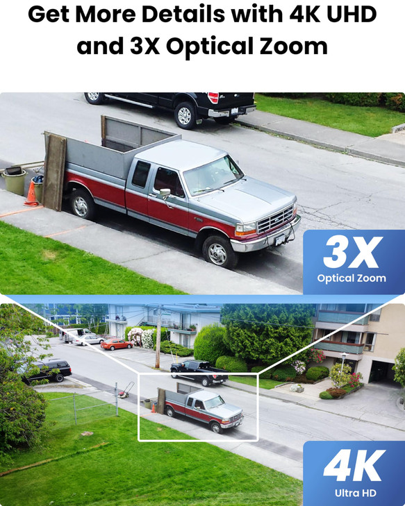 REOLINK 4K Outdoor Plugin WiFi 6 Security Camera PTZ Camera for Home Security WiFi 6 New Tech Motion Tracking Smart Dete