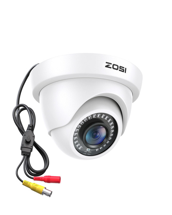 ZOSI 2MP 1080P HD Security Dome Camera Outdoor Indoor IP66 Weatherproof Surveillance CCTV Camera Hybrid 4in1 HDCVITVIAHD