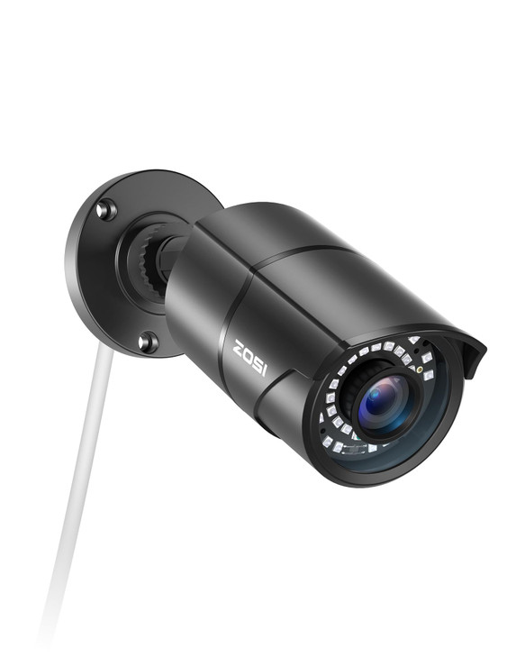 ZOSI 5MP 3K Addon Security POE Camera 2880 x 1620 Indoor Outdoor Bullet IP Camera 120ft Night Vision 36mm Lens 95View An