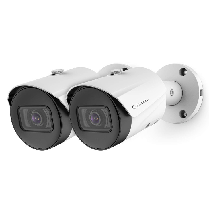 Amcrest 2Pack UltraHD 5MP Outdoor POE Camera 2592 x 1944p Bullet IP Security Camera Outdoor IP67 Waterproof 103 FOV 28mm