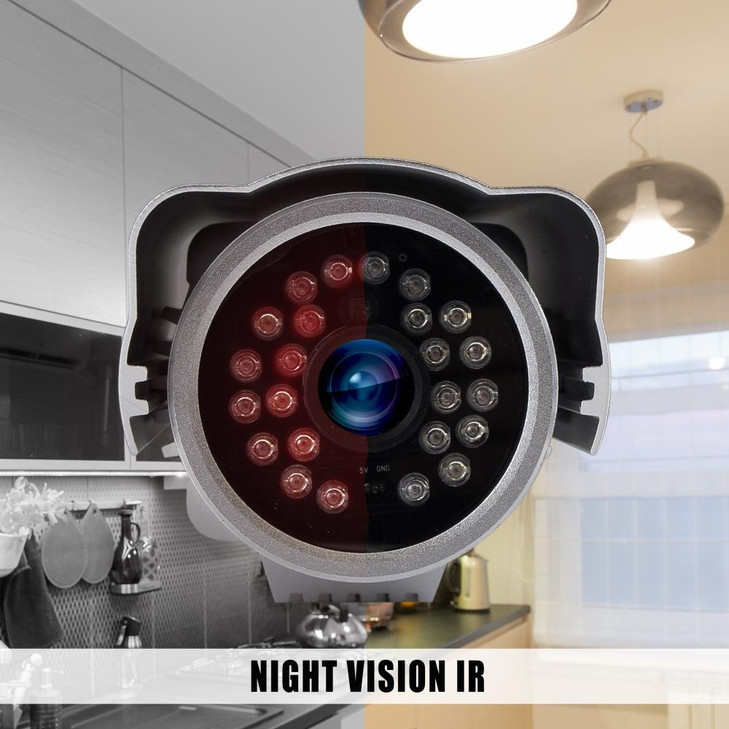 Pyle Outdoor Wireless Home Security Surveillance IP Camera with Weatherproof Aluminum Body and Night Vision Connect Wifi