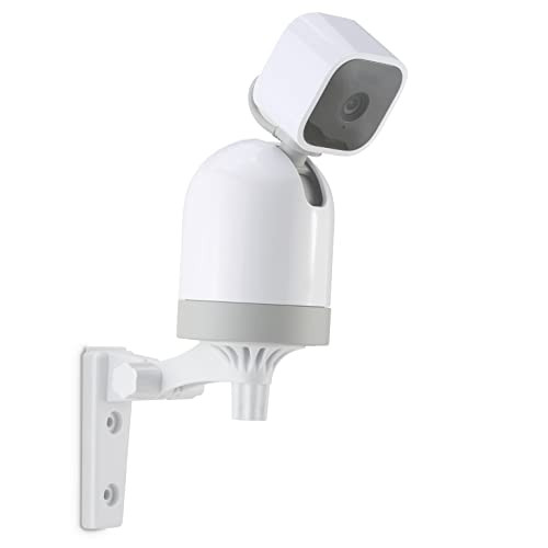 LEFXMOPHY Wall Mount Compatible for Blink Mini PanTilt Mount for Ceiling Mounting Kit 180 Degree Adjustable 1PACK White