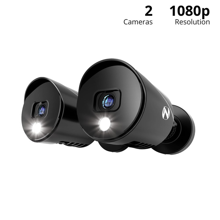Night Owl Wired 1080p HD IndoorOutdoor Add On Spotlight Cameras 2Pack Requires Compatible DVR Sold Separately