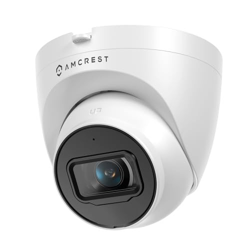Amcrest 5MP Turret POE Camera UltraHD Outdoor IP Camera POE with MicAudio 5Megapixel Security Surveillance Cameras 98ft