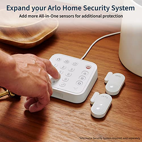 Arlo AllinOne Sensor 8 in 1 with OpenClose Detection Motion Sensor Water Leak Detection Freeze Detection Tilt Detection