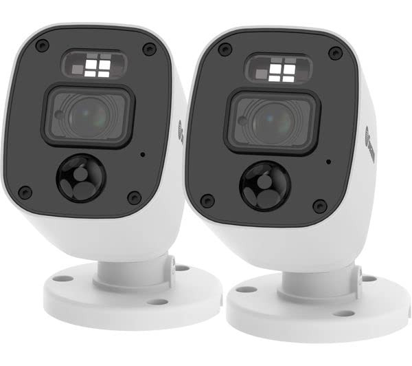 Swann SwannForce 1080p Full HD DVR AudioVideo AddOn Security Camera PRO1080MQB 2 Pack with Mic