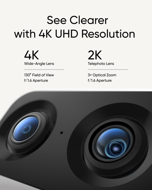 eufy Security 4K UHD Indoor Cam S350 Dual Cameras 8 Zoom 360 Pan Tilt Security CmeraAI AutoTrackingBabyPetNanny Camera H