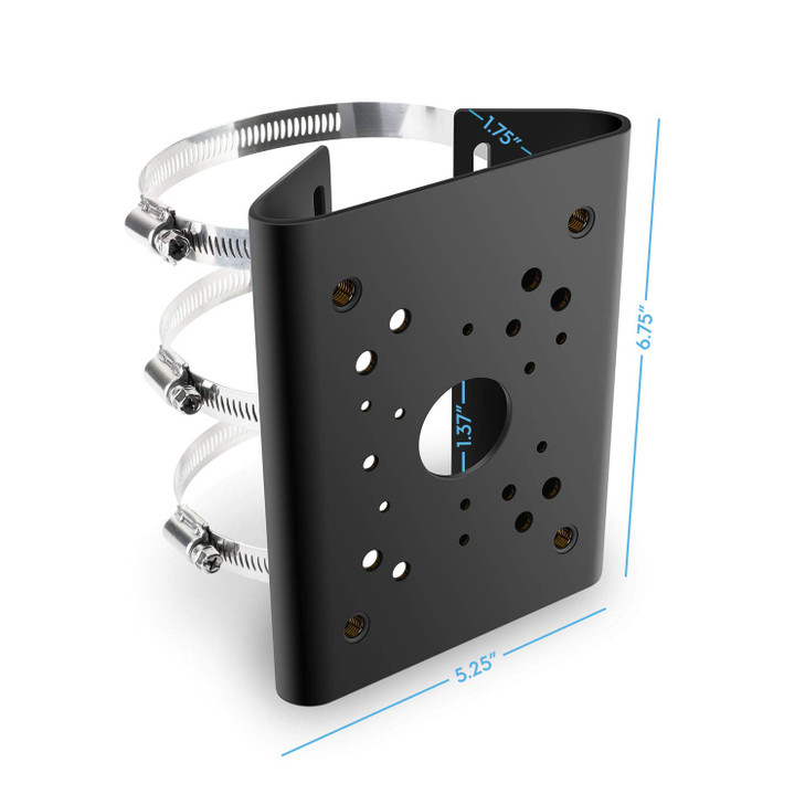 Amcrest AMCPFA150B Pole Mount Bracket Compatible wAMCPFA134 AMCPFA136 AMCPFA13A AMCPFA120 IP2M850E IP2M853EW IP2M858W IP
