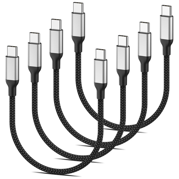 3ft USB C to C Fast Charging Cable for iPhone 17 16 15 60W Braided USBC to USBC Charger Cord 3 Pack 3 foot USB 20 Type C