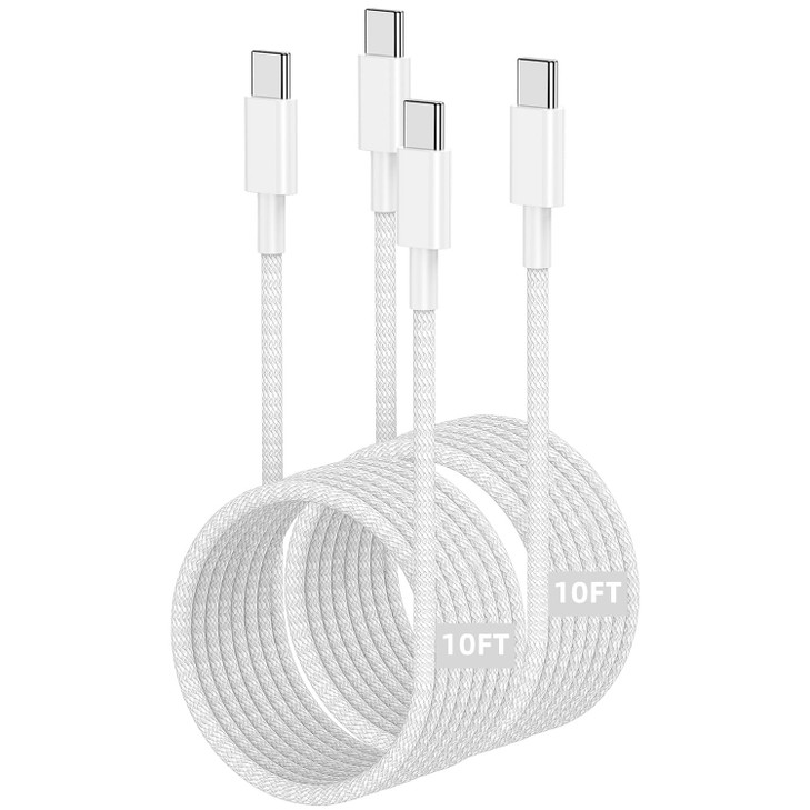 USB C to C Charger Cable 10ft 60W Type C to C Fast Charging Cable Cord Long for Apple iPhone 17 Pro Max17 Air16 Pro Max1