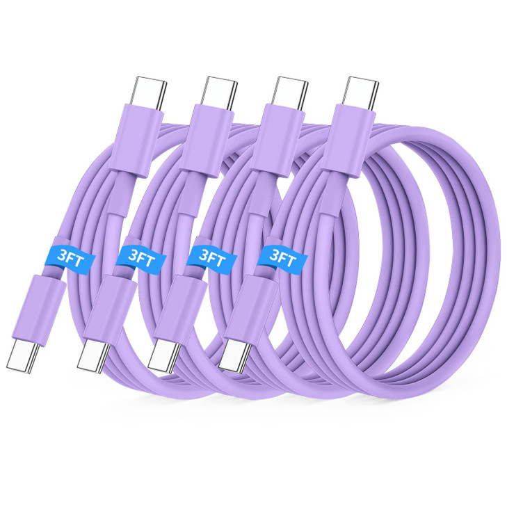 Essri USB C to USB C Cable 3FT for Apple iPhone 16 15 Charger Cord4Pack 60W C to C Cable Fast Charging Wire for iPhone 1