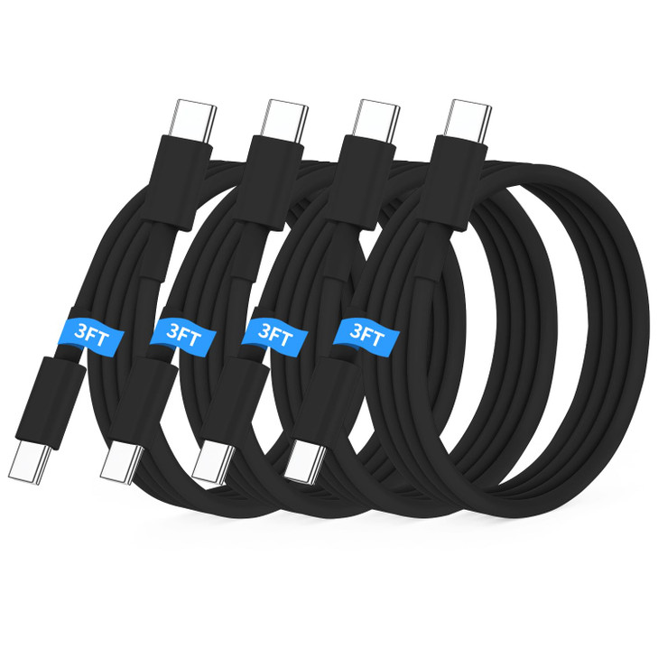 Essri USB C to USB C Cable 3FT for Apple iPhone 16 15 Charger Cord4Pack 60W C to C Cable Fast Charging Wire for iPhone 1