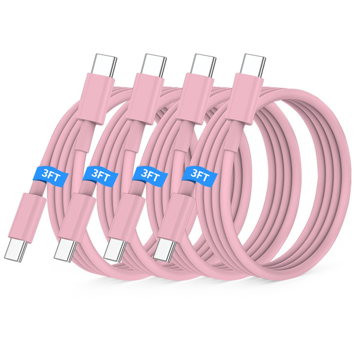 Essri USB C to USB C Cable 3FT for Apple iPhone 16 15 Charger Cord4Pack 60W C to C Cable Fast Charging Wire for iPhone 1