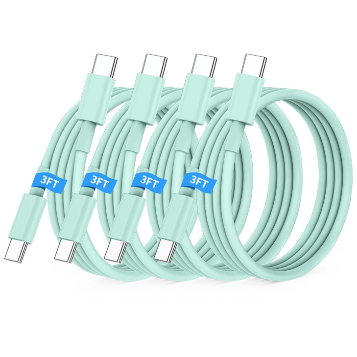 USB C to USB C Cable 3FT for Apple iPhone 16 15 Charger Cord4Pack 60W C to C Cable Fast Charging Wire for iPhone 16 15 P