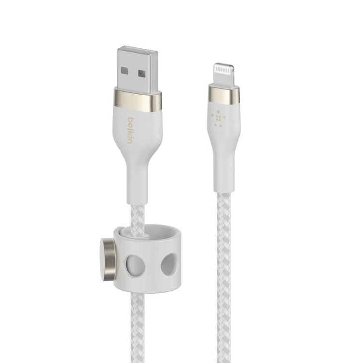 Belkin BoostCharge Pro Flex Braided USB Type A to Lightning Cable 3M10FT MFi Certified Charging Cable for iPhone 14 13 1