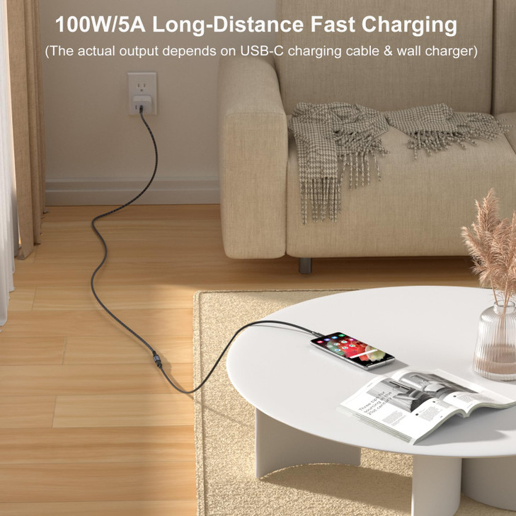 USB C Extension Cable OKRAY 33ft USB 32 Type C Male to Female Extender 100W Fast Charging10Gbps Data Transfer4K60Hz Vide