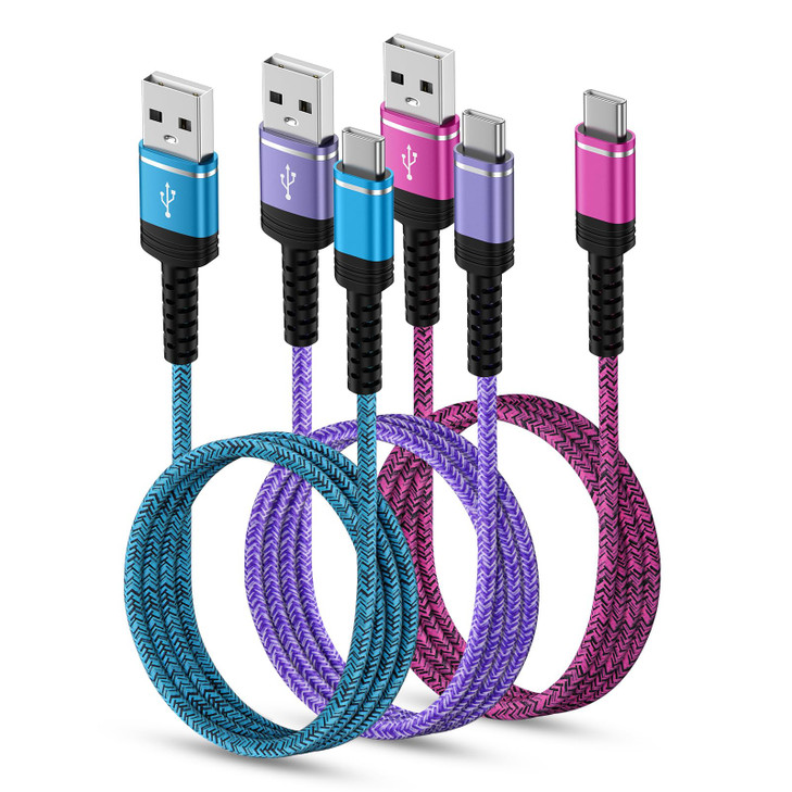 Car Carplay Cable for iPhone 17 Pro Max Air 16 15 Pro Max 16e 15 Plus 15 3 Pack 3ft Type A to USB C Android Samsung S24