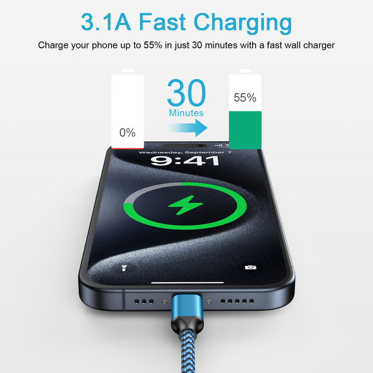 for iPhone 17 Pro Max Air USB Charger 6FT Fast Charging Cable Phone Charger for iPhone 16e 16 16 Pro Max 16 Pro 16 Plus