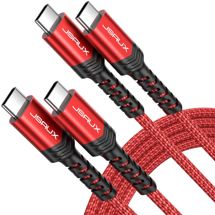 JSAUX 100W USB C to USB C Cable for iPhone 17 USBC Type C Charge Cord 5A Fast Charging Compatible with iPhone 17 Air 16