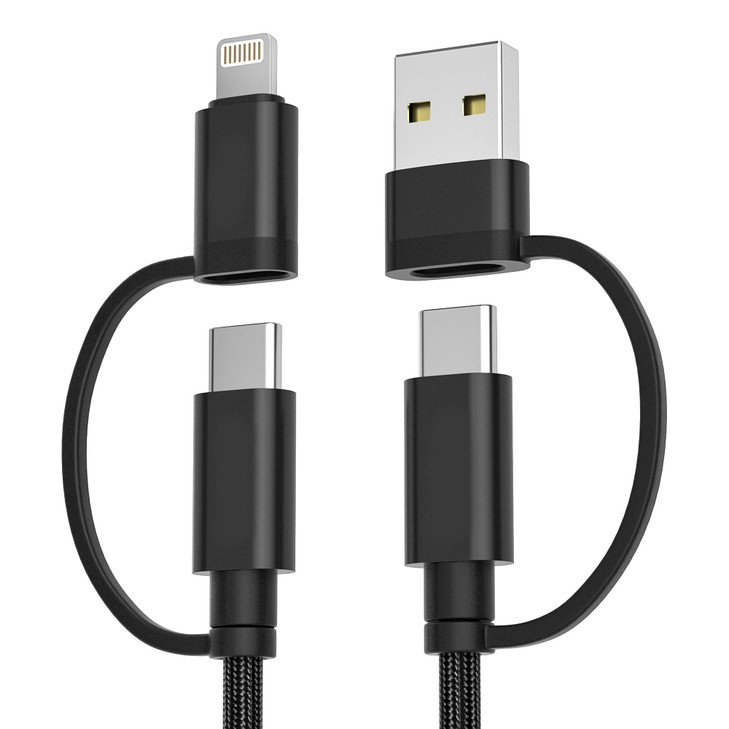 Basesailor for Samsung Galaxy S25 4 in 1 USB C Charger Cable 66ft60W Fast Charging Multi Charger Cord with USB A Convert