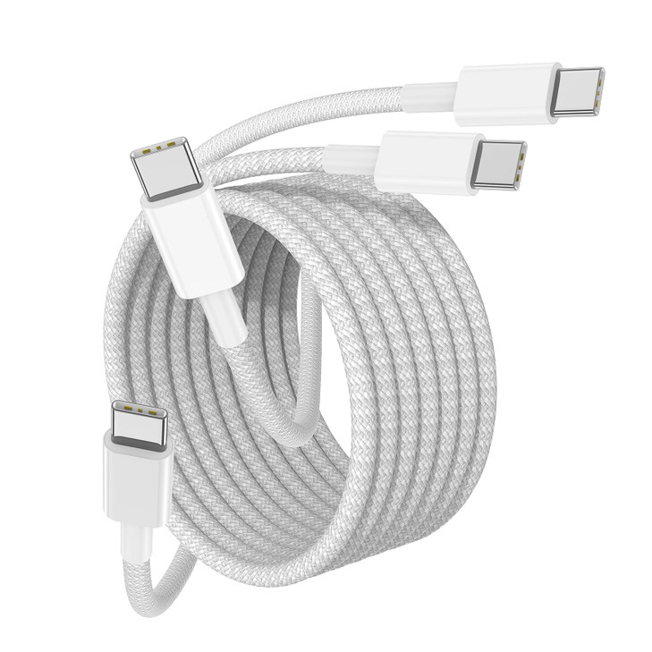 for iPhone 15 USB C Fast Charger Cable 2pack 3FT USB C to USB C Cable Charging Cord Nylon Braided Charger Cable for iPho