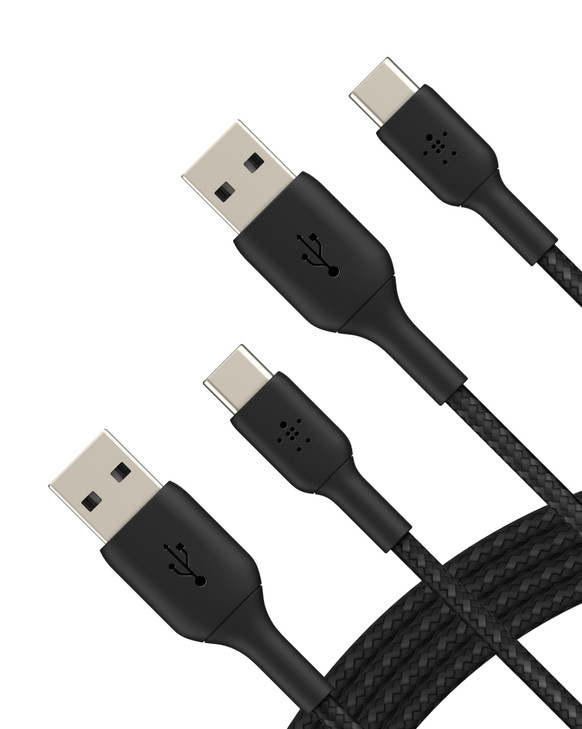 Belkin BoostCharge Braided USBC to USBA Charging Cable 33ft1M for iPhone 17 16 Series Samsung Galaxy S25 Series Google P