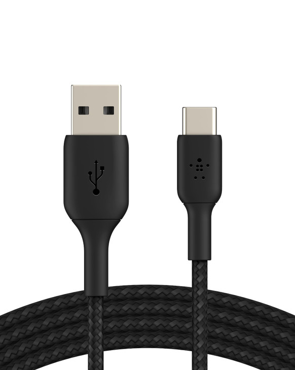 Belkin USB C to USB A Cable 33ft 15W Type C Charger iPhone Charger Cord Braided Flexible for iPhone 17 16 Galaxy S25 Pix