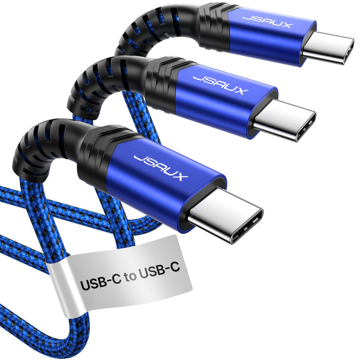 JSAUX 3Pack USB C to USB C Cable 100W 10ft66ft33ft Compatible with iPhone 17 Air 16 15 Pro Max Samsung Galaxy S25 S24 Ca